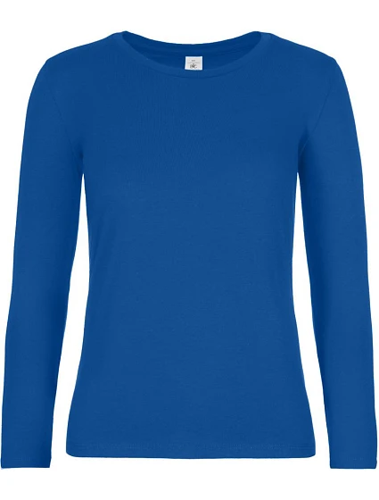 B&C #E190 LSL /women Dámské tričko z těžké bavlny s dl. rukávem 01.008T royal blue