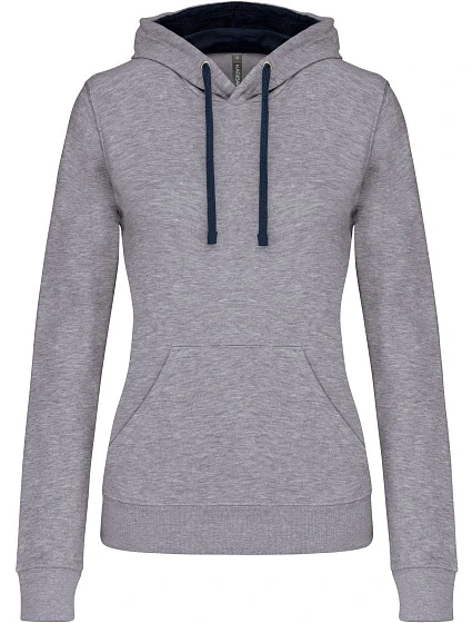 Kariban K 465 Dámská mikina s kontrastní kapucí 20.K465 oxford grey/navy Kariban K 465 Dámská mikina s kontrastní kapucí 20.K465 oxford grey/navy