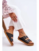 Klasické dámské pantofle Big Star model 21610501 Černé - Big Star Shoes Klasické dámské pantofle Big Star model 21610501 Černé - Big Star Shoes