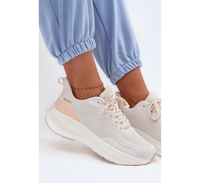 Dámské sportovní boty na platformě béžové model 22095071 - EVENTO