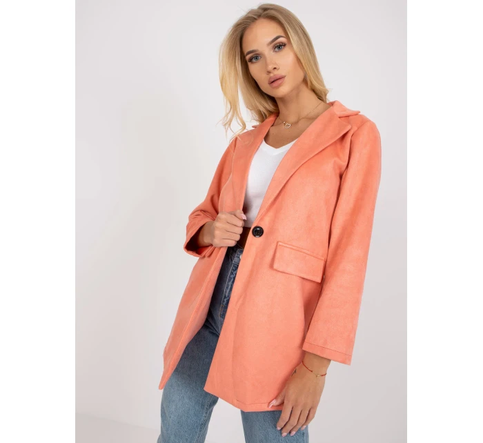 Dámské sako DHJ MA 15286 broskvové