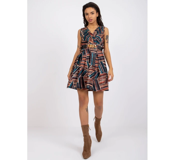 Šaty DHJ SK  černá a béžová model 17070510 - FPrice