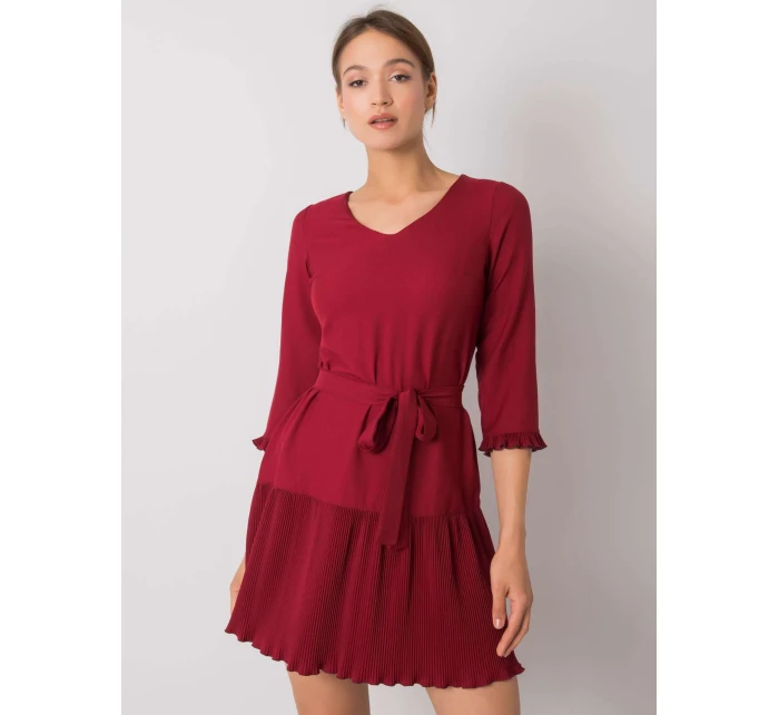 Šaty LK SK 507733.80P kaštanová