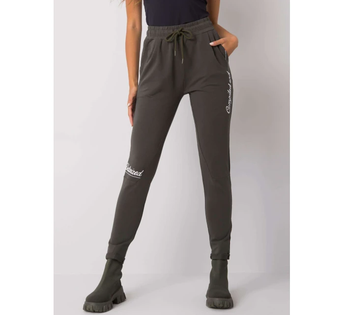 Tepláky RV DR 7076.21 tmavá khaki