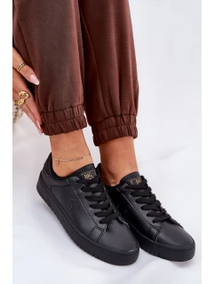 Dámské nízké tenisky z ECO kůže Big Star – černé