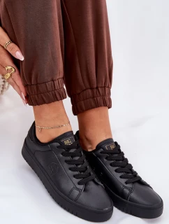 Dámské nízké tenisky z ECO kůže Big Star – černé