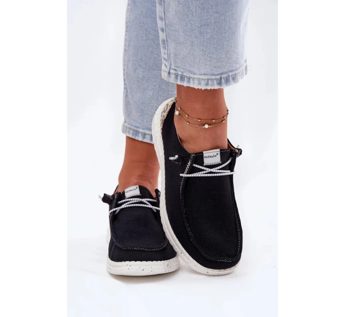 Dámské lehké látkové polobotky McKeylor – černé