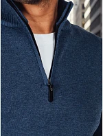 Pánský tmavě modrý svetr FashionStreet WX2340 Pánský tmavě modrý svetr FashionStreet WX2340