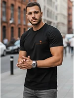 Tshirt męski z nadrukiem czarny model 22182533 - FashionStreet