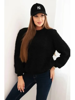 Dámský svetr z měkkého mohairu černý