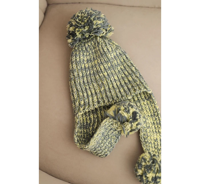 Dámská čepice s ušima Emma K343 žlutá Dámská čepice s ušima Emma K343 žlutá