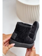 boty na zip s kožešinovou podšívkou Big Star černé model 21675210 - Big Star Shoes boty na zip s kožešinovou podšívkou Big Star černé model 21675210 - Big Star Shoes