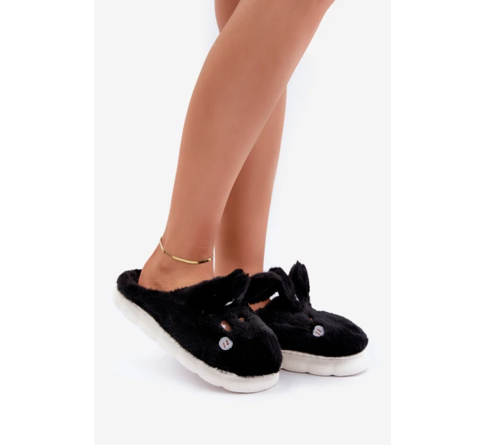 Kožešinové Pantofle S Černé model 21680735 - Boto Kožešinové Pantofle S Černé model 21680735 - Boto