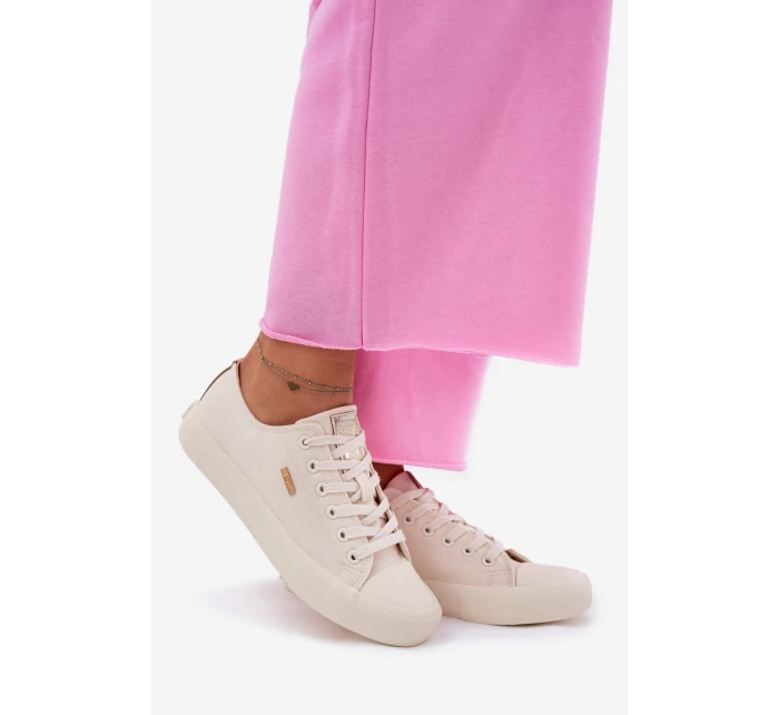 Dámské Textilní Tenisky Big Star model 21692161 Béžové - Big Star Shoes Dámské Textilní Tenisky Big Star model 21692161 Béžové - Big Star Shoes