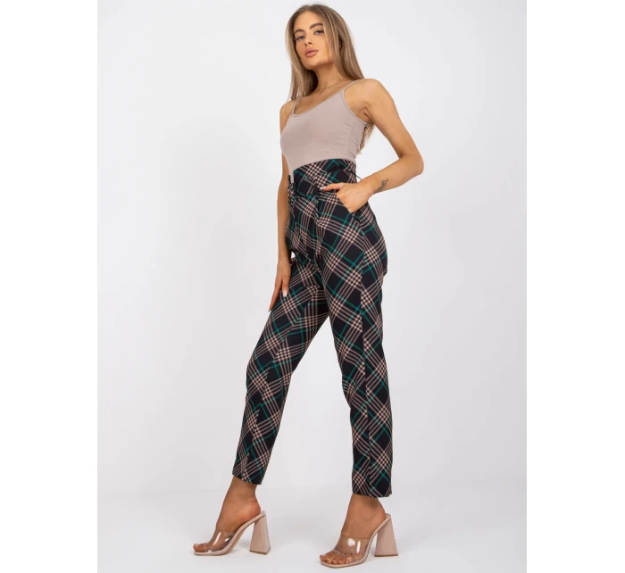 DHJ kalhoty SP 3689.08 černá a zelená