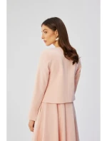 S368 Blejzr s otevřenou přední částí - pudrový S368 Blejzr s otevřenou přední částí - pudrový