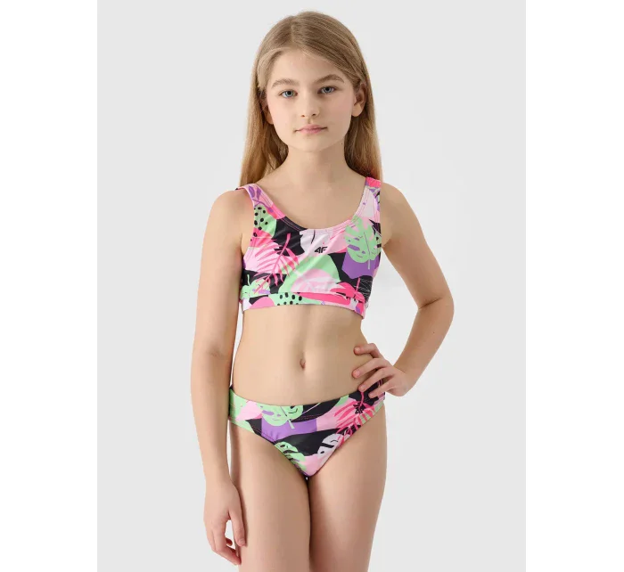 Dívčí třídílné plavky 4F - multibarevné