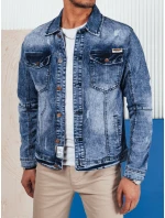Pánská tmavě modrá džínová bunda Dstreet TX4688 Pánská tmavě modrá džínová bunda Dstreet TX4688
