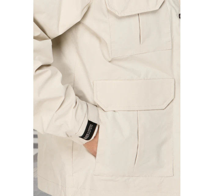 Pánská přechodná bunda s kapucí bílá FashionStreet TX5134