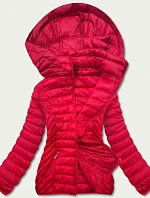 Červená prošívaná dámská bunda pro přechodné období (5M783-270)