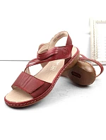 Kožené pohodlné sandály W model 22119032 red - Rieker