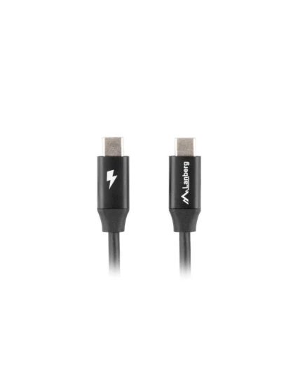 LANBERG KABEL USB-C 2.0 M/M 1M PREMIUM QC 4.0 POWER DELIVERY 60W ČERNÝ CA-CMCM-40CU-0010-BK