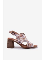 Dámské Sandály S Vzory Na Podpatku Multikolor Tosine Dámské Sandály S Vzory Na Podpatku Multikolor Tosine