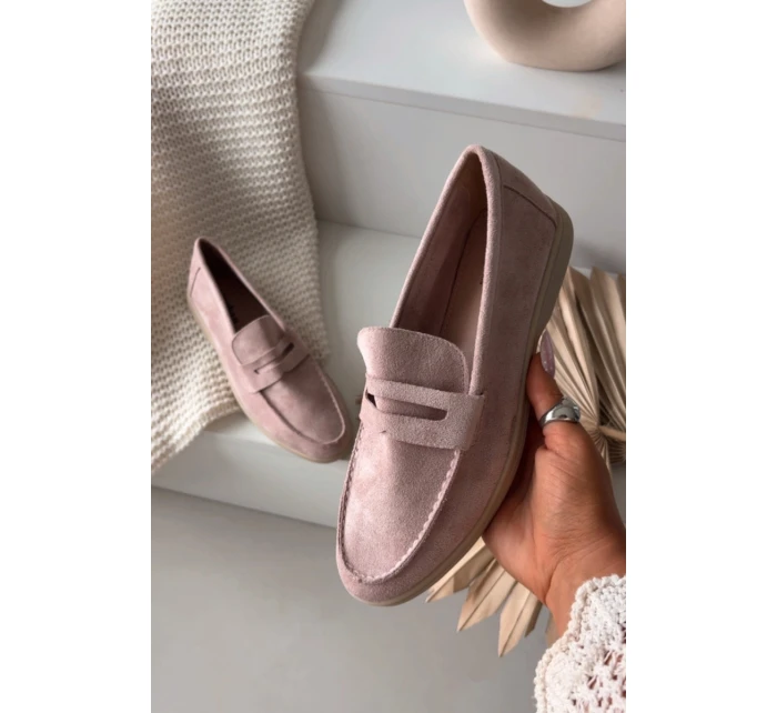 Dámské z eko semiše Špinavě růžová model 21900438 - Boto