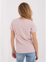 T shirt model 21791067 jasny różowy - FPrice T shirt model 21791067 jasny różowy - FPrice