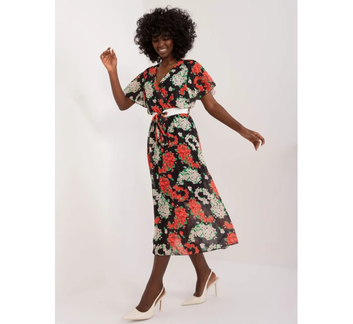 Sukienka DHJ SK model 20105257 czarno czerwony - FPrice