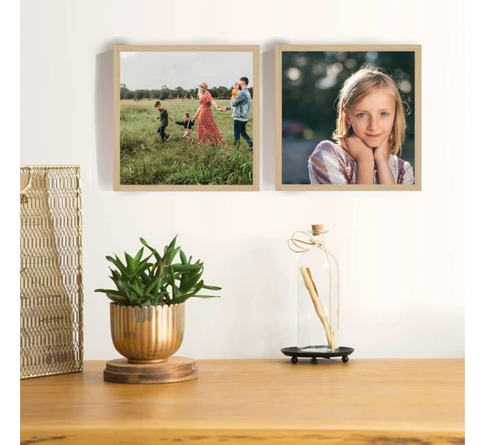 Plakát v rámu - 2x čtverec 20x20 - fotografie 