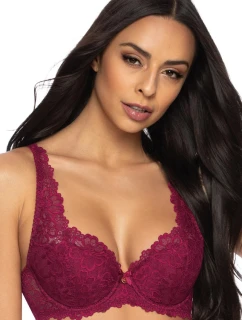 Dámská podprsenka CARMELA M-053/22 Bordó - MAT