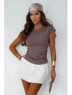 Dámská halenka Shira Mocca hnědá - LaBalancia