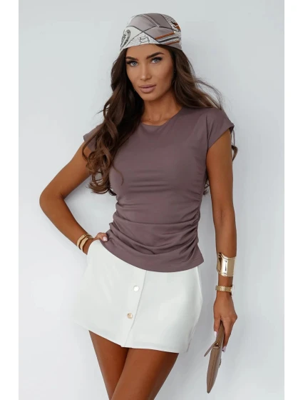 Dámská halenka model 21470039 Mocca hnědá - LaBalancia