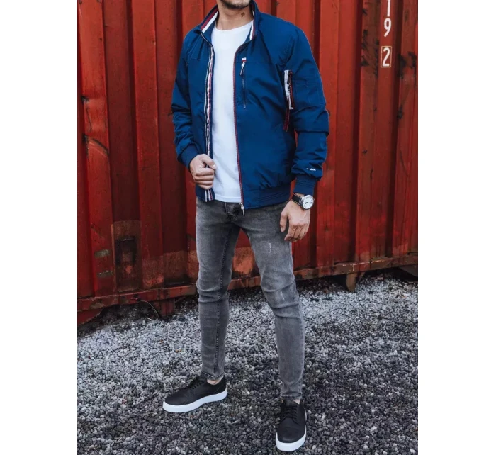 Pánská přechodná bunda tmavě modrá FashionStreet TX4255 Pánská přechodná bunda tmavě modrá FashionStreet TX4255
