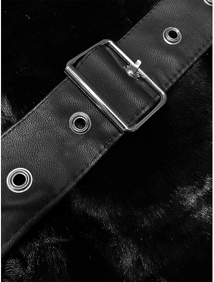 Černá dámská kožešinová bunda model 21247149 - J.STYLE