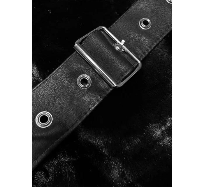 Černá dámská kožešinová bunda model 21247149 - J.STYLE