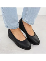 Dámské kožené nazouvací boty černé model 21905488 - Rieker