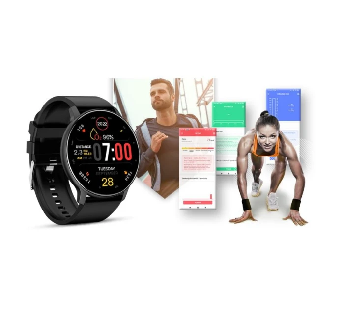 Chytré hodinky GIEWONT Black GW120-2 Pro Chytré hodinky GIEWONT Black GW120-2 Pro