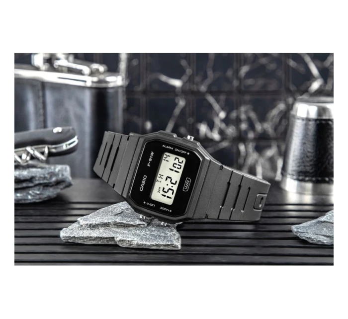 CASIO Unisex hodinky F-91WB-1AVDF + krabice