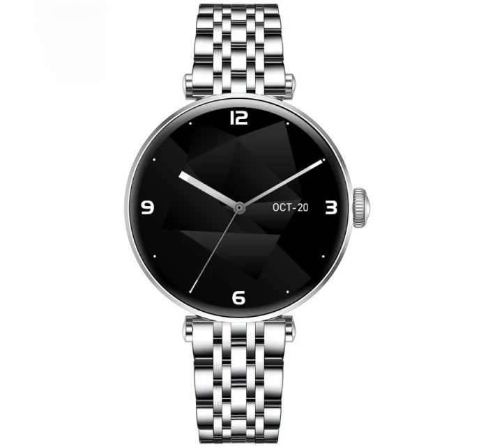 Chytré hodinky Gravity Silver Black 2 řemínky GT26-9 Chytré hodinky Gravity Silver Black 2 řemínky GT26-9