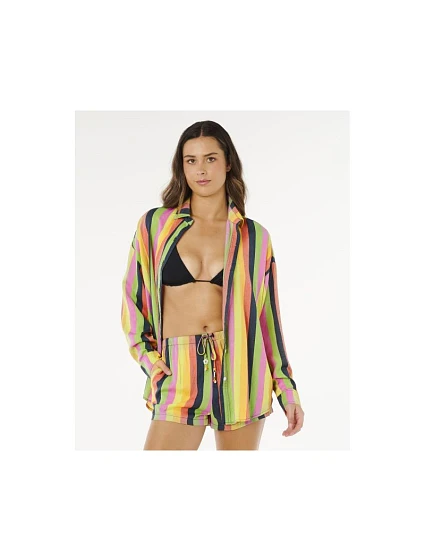 Dámská košile RIP CURL Neon Stripe Relaxed Shirt, vícebarevná Dámská košile RIP CURL Neon Stripe Relaxed Shirt, vícebarevná