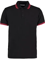 Kustom Kit KK 409 Pánské kontrastní piqué polo 43.0409 black/red Kustom Kit KK 409 Pánské kontrastní piqué polo 43.0409 black/red