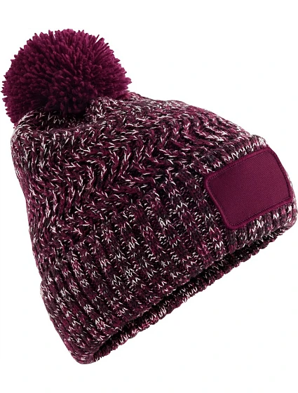 B Pletená čepice s bambulí 53.0 burgundy model 22469583 - Beechfield B Pletená čepice s bambulí 53.0 burgundy model 22469583 - Beechfield