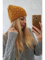 Fleecová čepice Roma model 18750241 hořčicová - K-Fashion