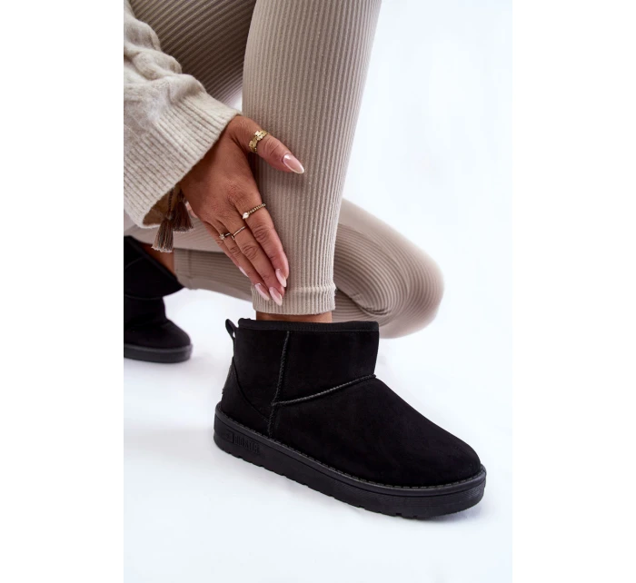 Dámské teplé sněhule Big Star model 21599856 Černe - Big Star Shoes Dámské teplé sněhule Big Star model 21599856 Černe - Big Star Shoes