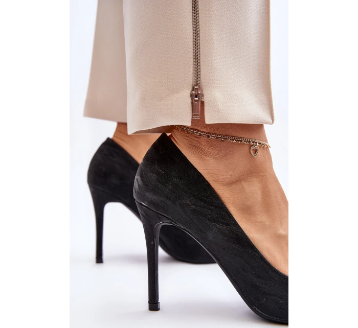 Lodičky zdobené flitry Černé model 21644908 - Boto