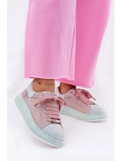 Zdobené sneakersy na platformě model 21692703 Multikolor - Goe