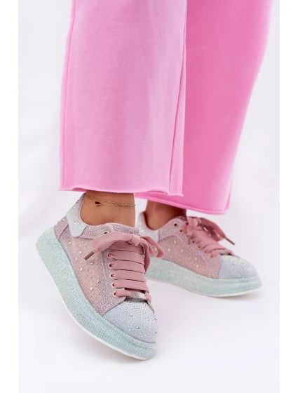 Zdobené sneakersy na platformě GOE RR2N4009 Multikolor