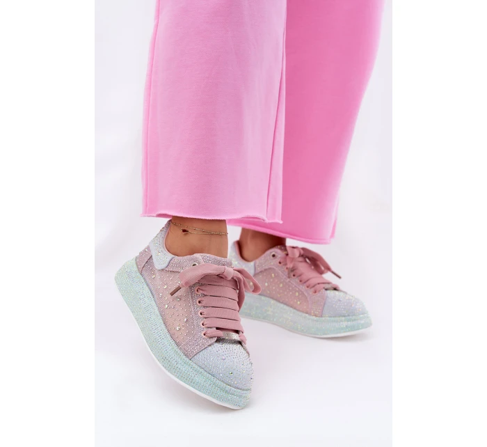 Zdobené sneakersy na platformě GOE RR2N4009 Multikolor